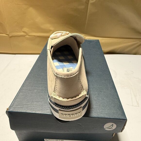 Sperry Women’s Sea Sailor Platform Shoes White Leather Size 9 NEW - Picture 2 of 12